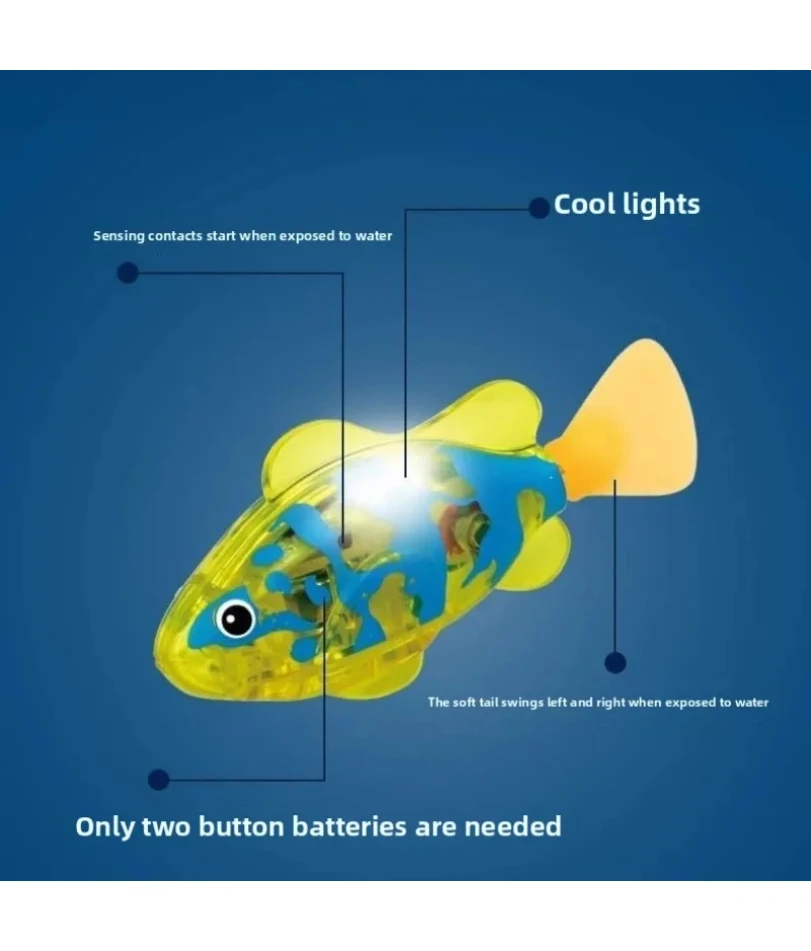 Brinquedo Elétrico de Peixe para Gatos e Cães com Luz LED - Image 5