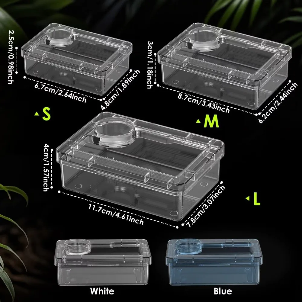 Comedouro Plástico para Répteis Anti-Fuga de Tenebrio e Blaptica - Imagem 4