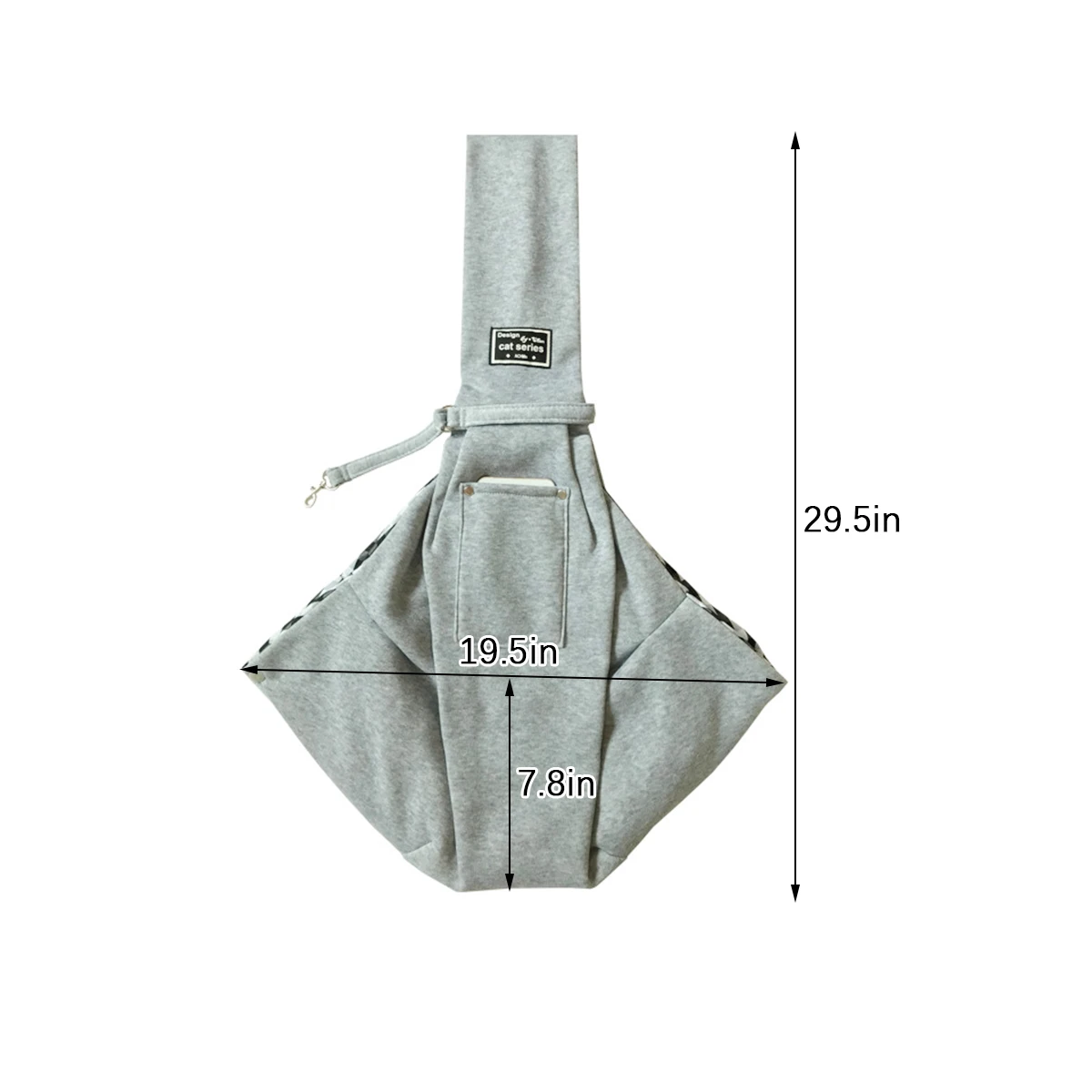 Bolsa de Ombro para Cães e Gatos até 6,5 kg com Bolso - Imagem 3