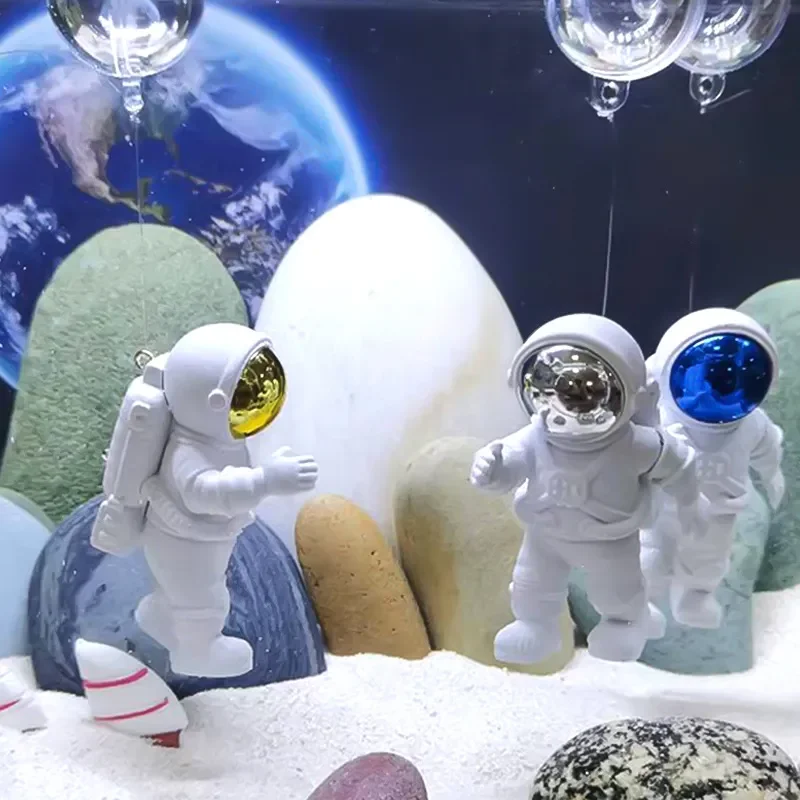 Ornamentos de Aquário Astronauta Flutuante para Aquários - Imagem 2