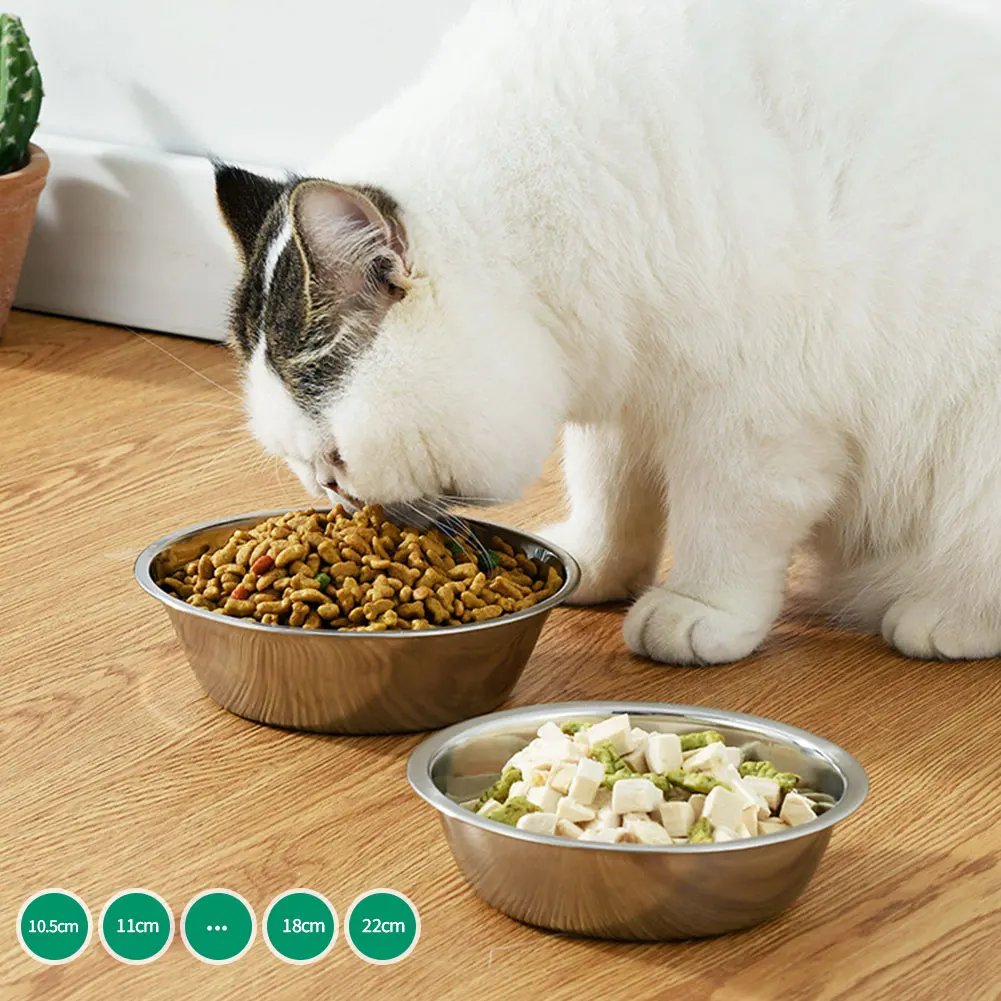 Tigela para Cães e Gatos de Aço Inoxidável Grande Capacidade - Imagem 3