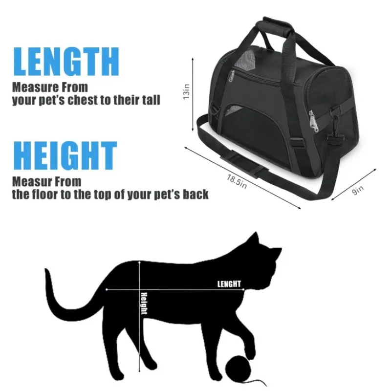 Bolsa de Transporte para Gatos e Cães Pequenos Dobrável - Imagem 5