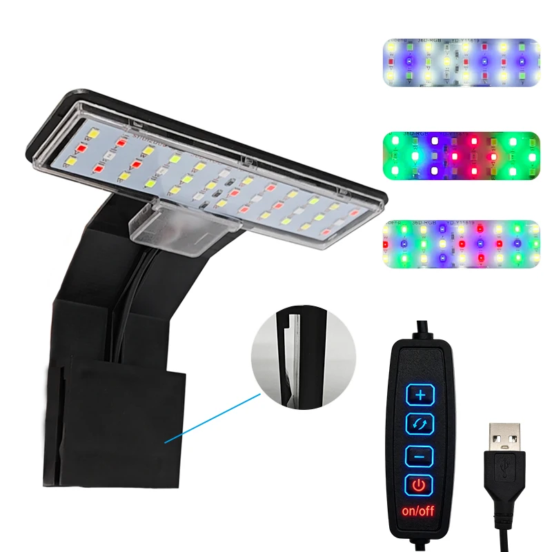 luz LED aquário USB 5W