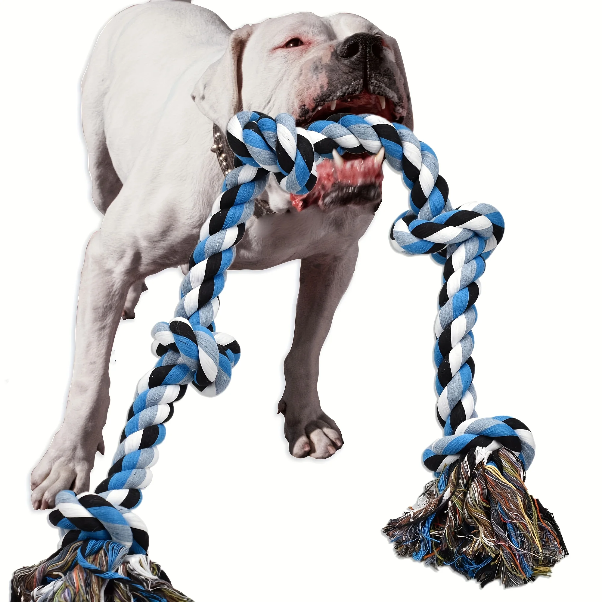 Brinquedo de Corda para Cães Extralongo Resistente à Mastigação - Imagem 3