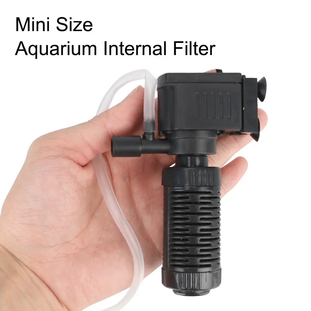 Mini Filtro para Aquário de 200 L/H com Bomba de Oxigênio - Imagem 6