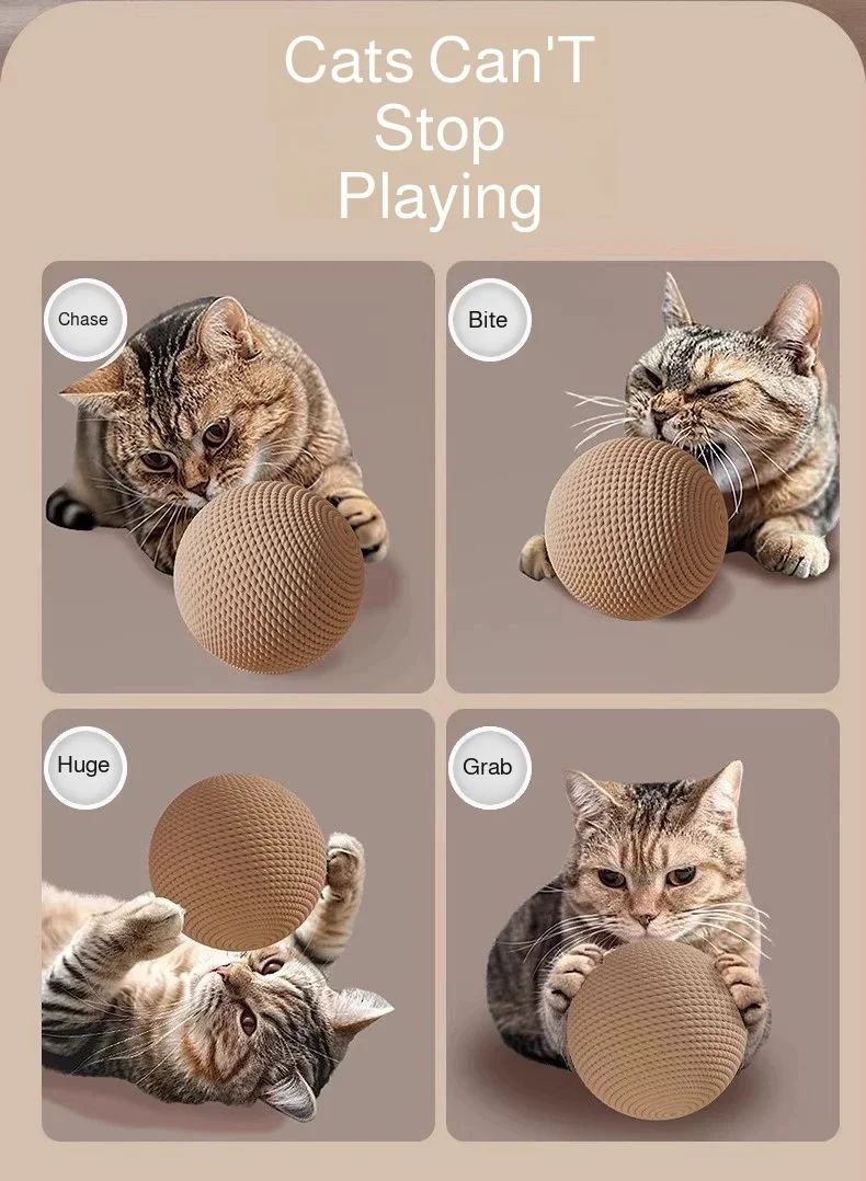 Brinquedo para Gato Bola de Sisal Interativa de 8/10 cm - Image 4