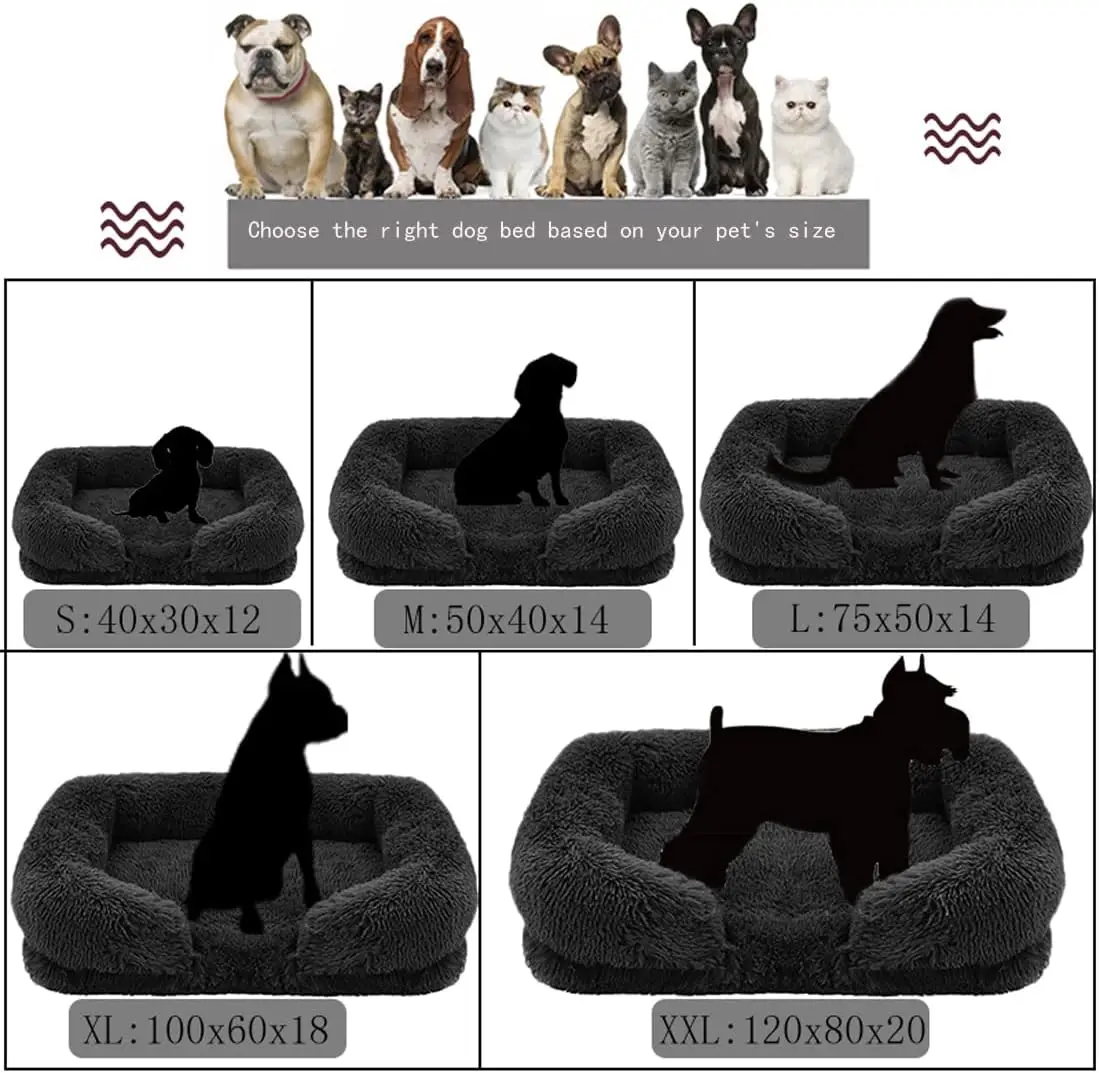 Cama Sofá para Cães e Gatos de Pelúcia com Algodão PP - Image 2