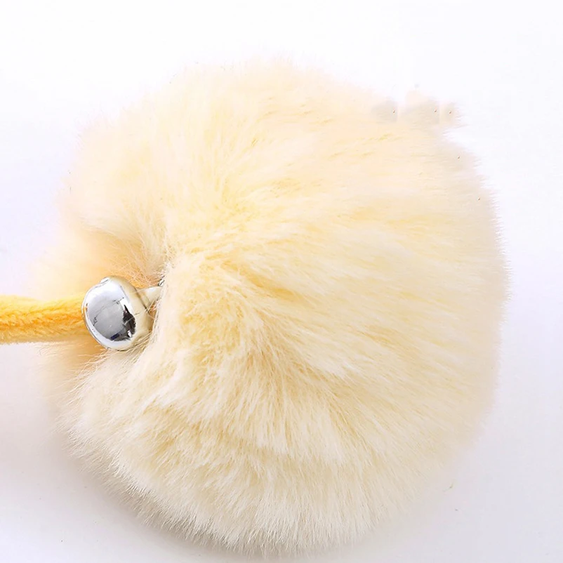 Brinquedo de Mola para Gatos com Ventosa e Bola de Coelho - Imagem 4