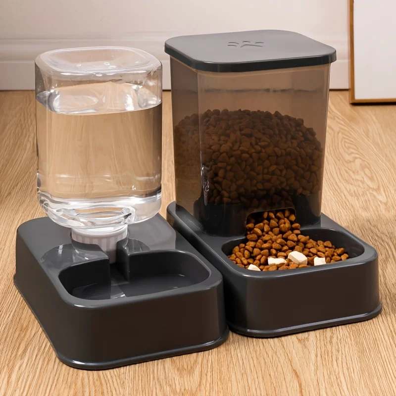 Alimentador Automático para Cães e Gatos com Bebedouro - Imagem 2