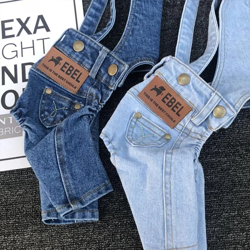 Roupa Jeans para Cães Pequenos e Médios Macacão Puppy Estilo Denim - Imagem 3