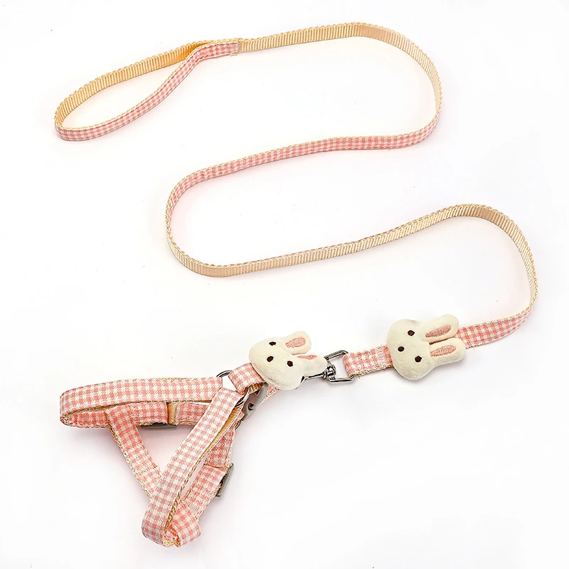Colete Peitoral Xadrez para Cães e Gatos Ajustável com Guia - Image 6