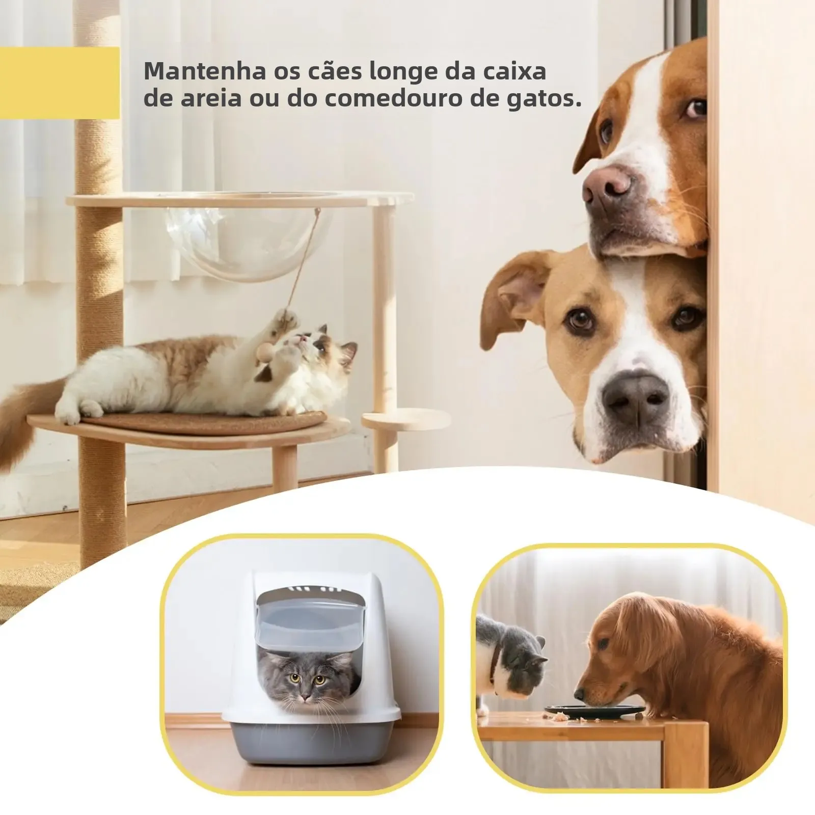 Trava de Porta para Gatos Ajustável de ABS sem Ferramentas - Imagem 5