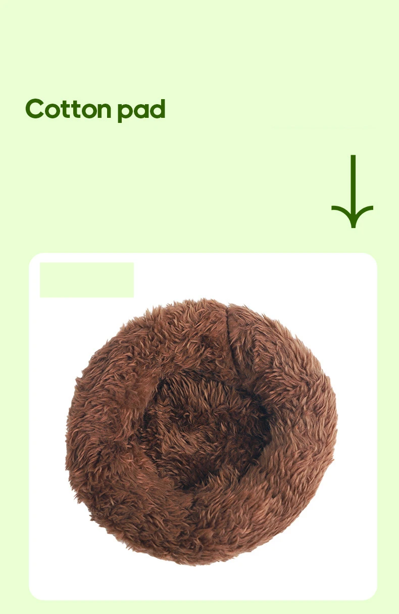 Ninho para Hamster de Veludo Ártico Quente Redondo 11 cm - Image 6