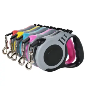 coleira retrátil automática para cães e gatos