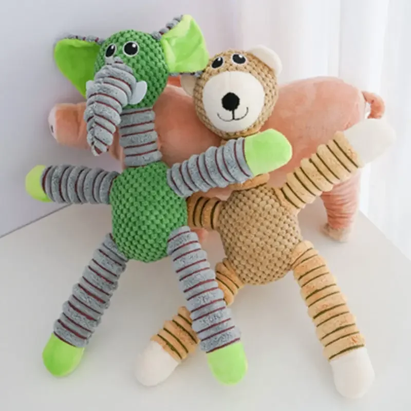 Brinquedo para Cães de Pelúcia com Apito Interno e Formato de Animal - Imagem 5