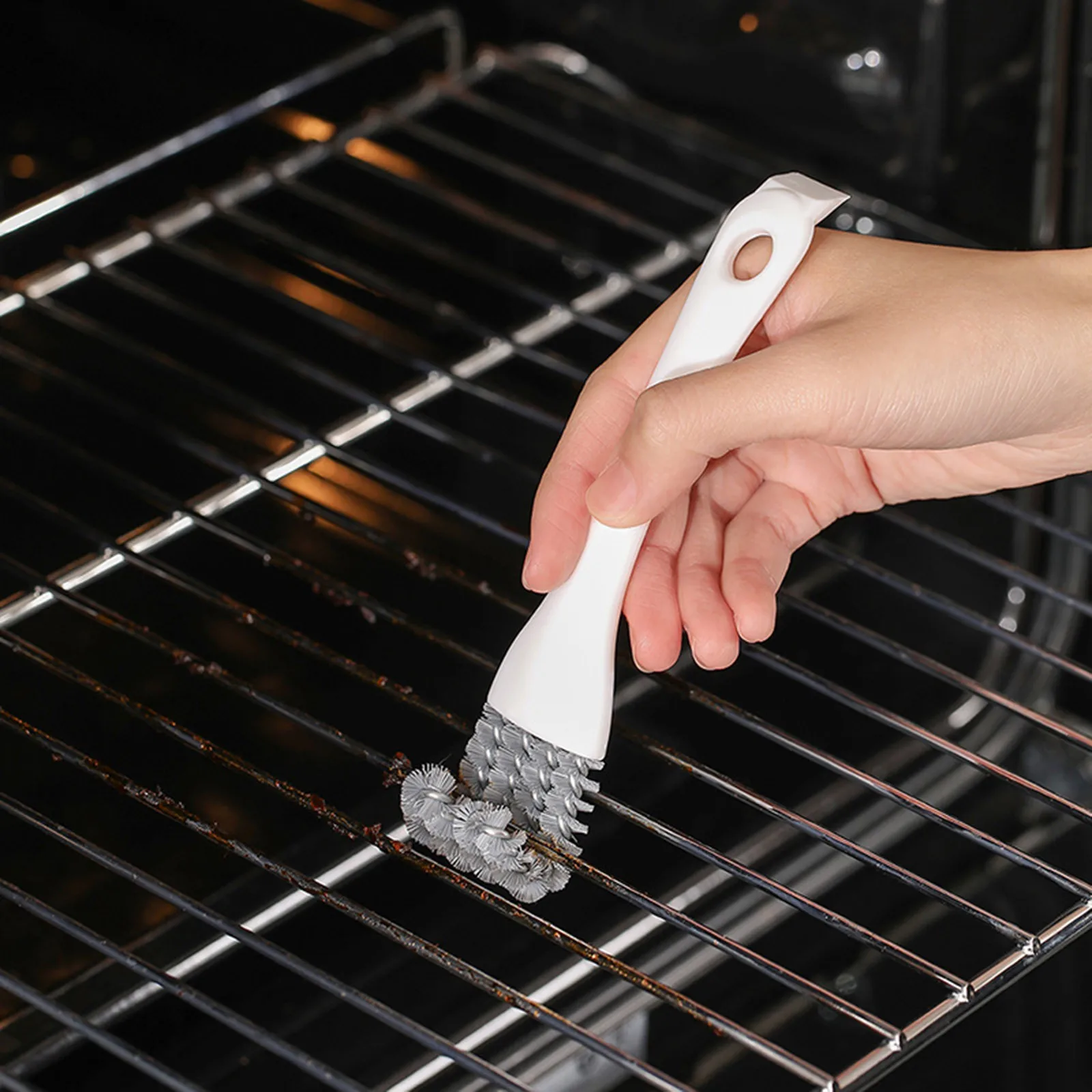 Escova de Limpeza de Gaiola para Pássaros com Cabo Ergonômico - Imagem 6