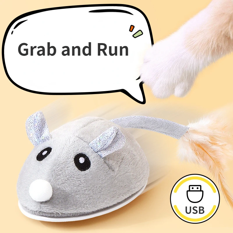 Brinquedo Elétrico para Gatos Recarregável USB com Movimento Imprevisível - Imagem 3