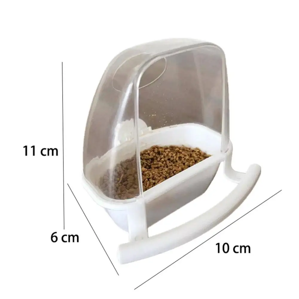 Comedouro para Pássaros e Papagaios 6x10x11 cm Transparente - Imagem 6