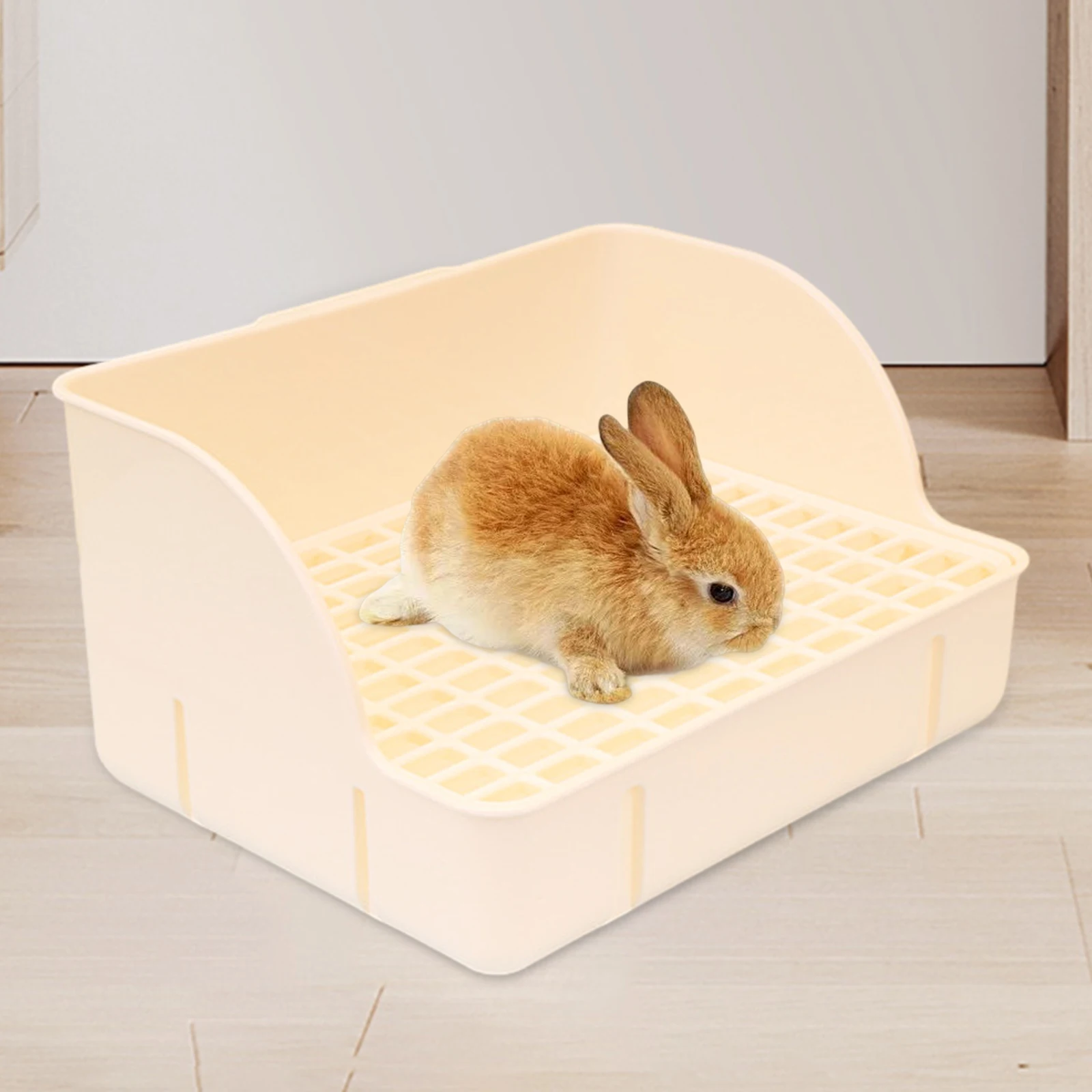 Caixa de Areia Canto para Coelhos 29x22x15,5 cm Fixa na Gaiola - Imagem 5