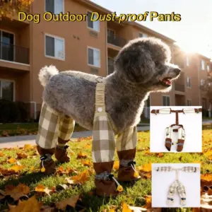 macacão para cães pequenos com faixa refletiva