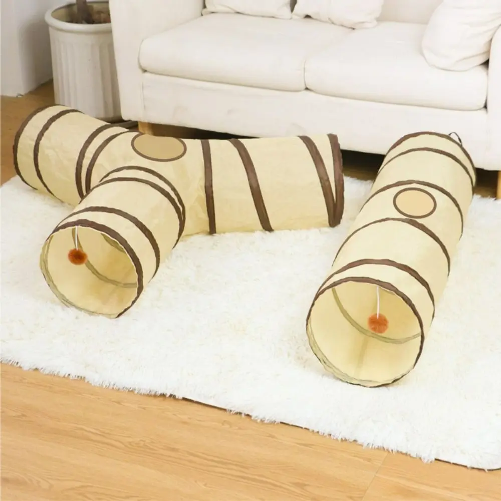 Túnel para Gatos e Coelhos de Poliéster Dobrável 25 cm - Imagem 2