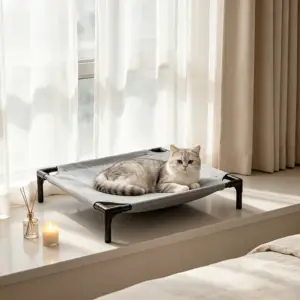 cama suspensa dobrável para cães e gatos