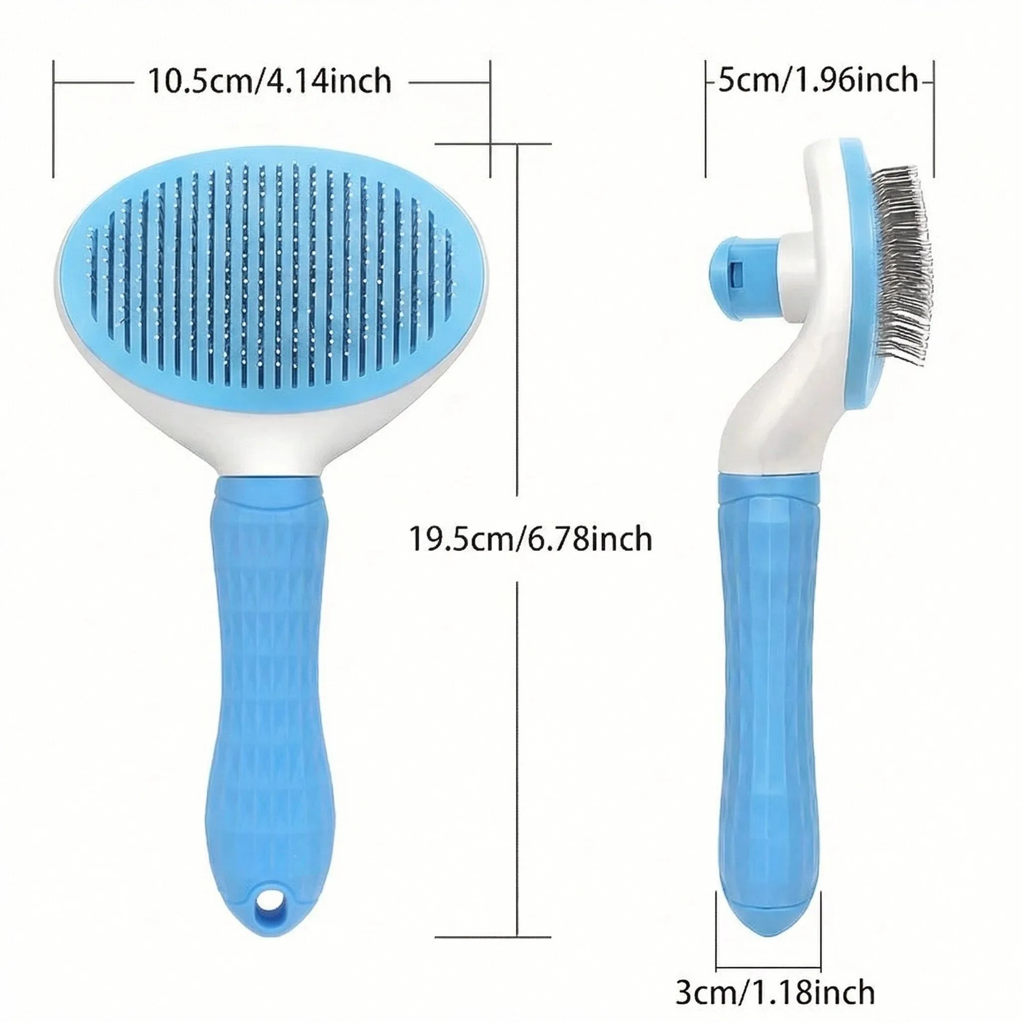 Escova Removedora de Pelos para Cães e Gatos com Limpeza em Um Clique - Imagem 5