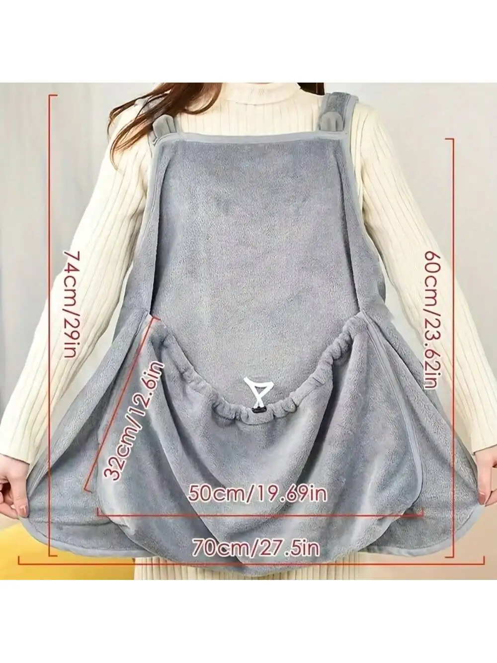 Bolsa Sling para Gatos e Cães Pequenos de Poliéster Lavável - Imagem 6