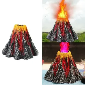 vulcão para aquário com pedra de ar