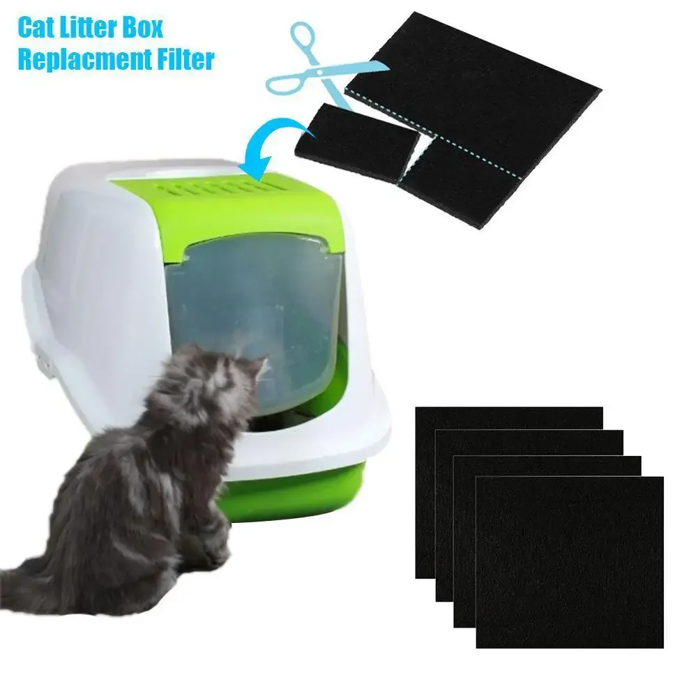 Filtro de Carvão Ativado para Caixas de Areia de Gatos 3 Peças 10.5x11.5cm - Image 2