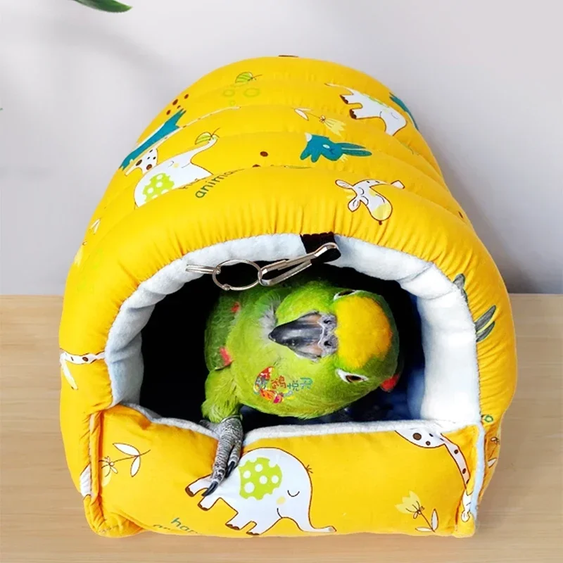 Cama Suspensa para Pássaros e Hamsters de Algodão Estampado - Imagem 2
