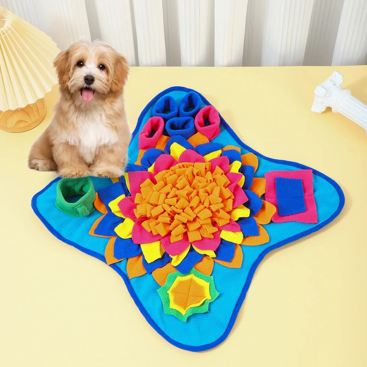Esteira de Ripa para Cães Amarela Quebra-Cabeça Interativo - Imagem 2