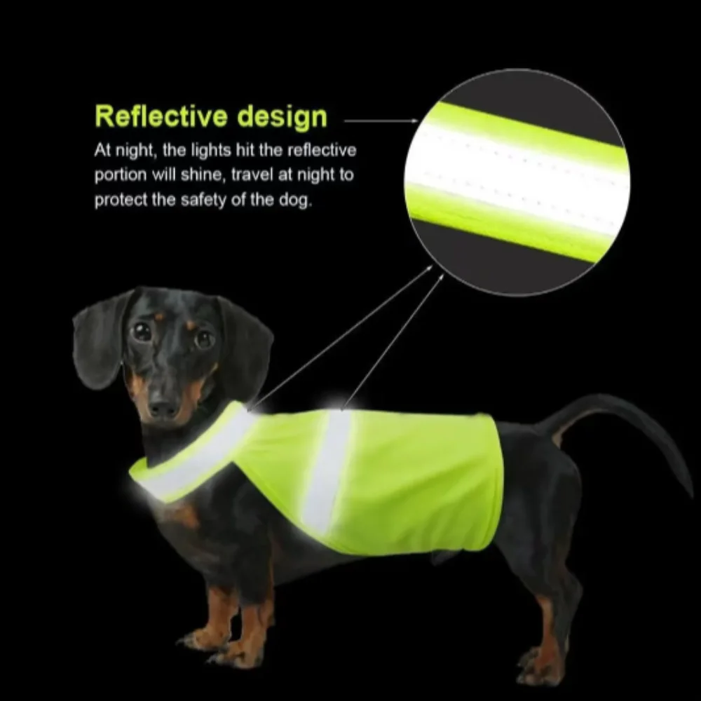 Colete de Segurança para Cães Ajustável com Faixas Refletivas - Imagem 2