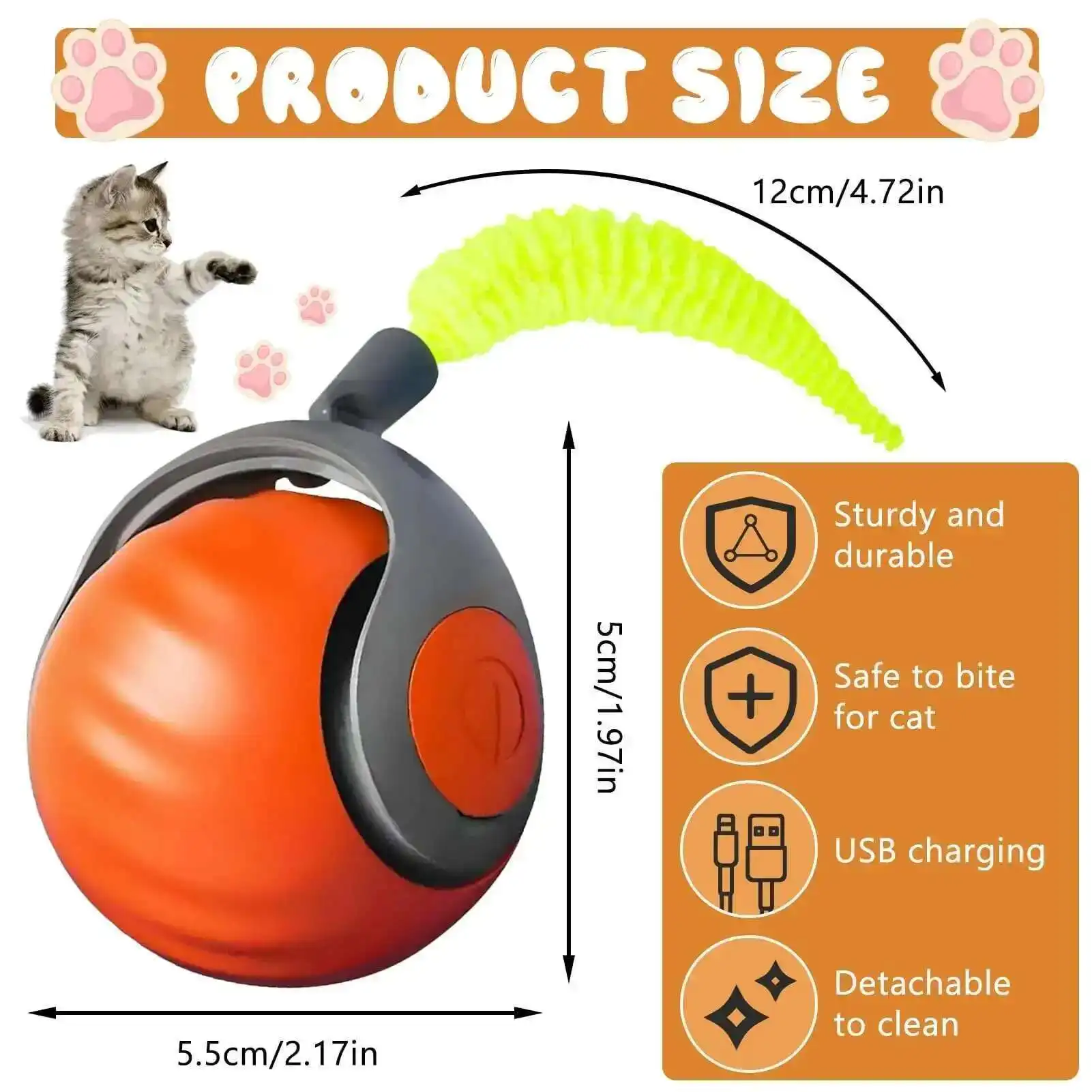 Brinquedo Speedy Tail 2.0 para Gatos com Cauda Intercambiável - Image 3