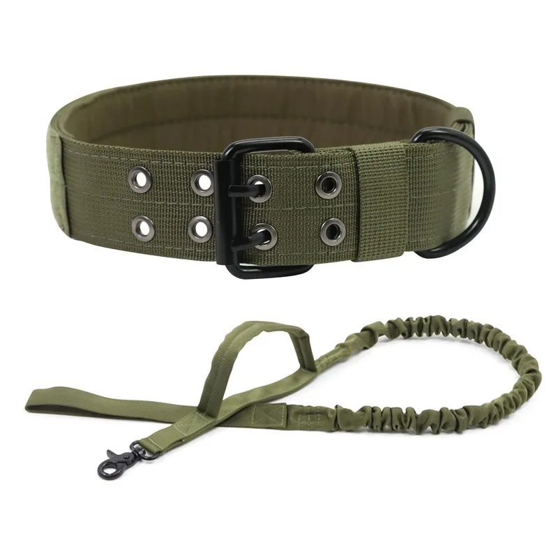 Coleira Tática para Cães de Nylon com Fivela de Metal Ajustável - Image 2