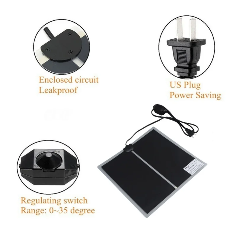 Almofada Térmica para Terrário de Répteis 110V com Temperatura Ajustável - Imagem 3