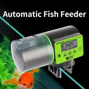 alimentador automático para aquário com cronometragem