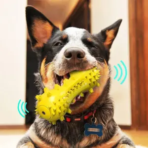 bastão mordedor para cães com escova de dentes
