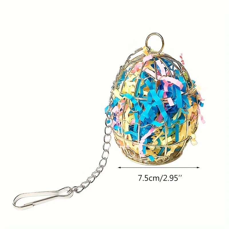 Brinquedo de Forrageamento para Pássaros de Metal Pendurável - Imagem 6