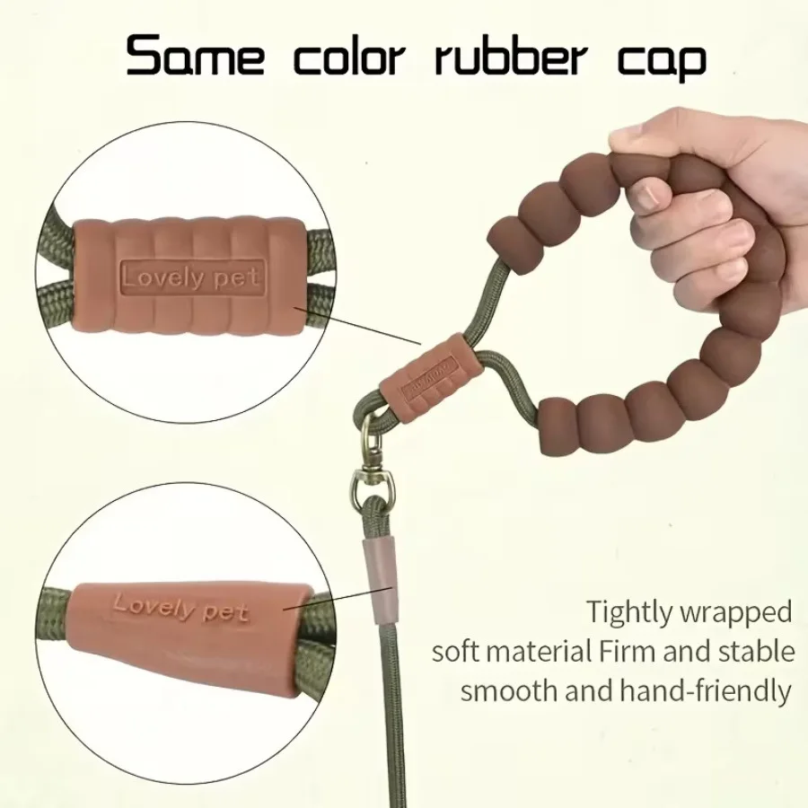 Coleira de Nylon para Cães de Porte Pequeno, Médio e Grande com Alça Confortável - Imagem 5
