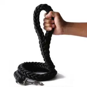 coleira para cães de nylon trançado
