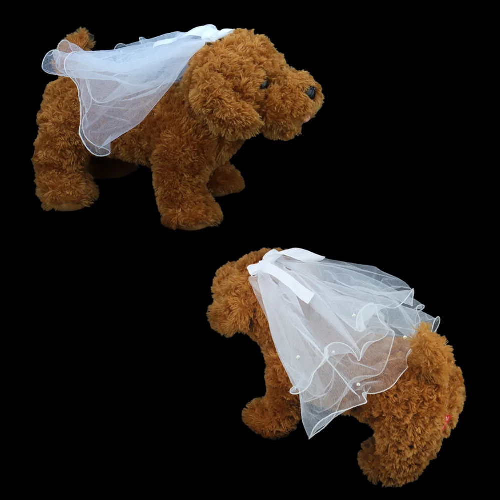 Véu para Pet Casamento Branco com Presilha de 4 cm - Image 4