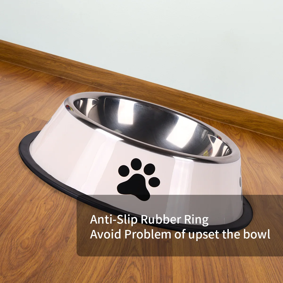 Tigela para Cães de Aço Inoxidável com Base Antiderrapante - Imagem 5