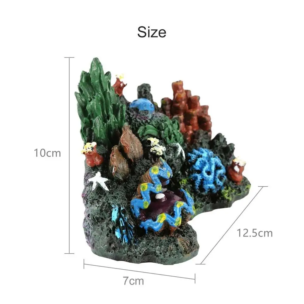 Resina Coral Reef Island para Aquário 12,5x10x7cm com Base Ponderada - Imagem 2