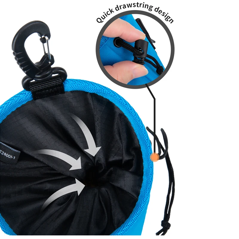 Bolsa de Petiscos para Cães de Tecido Cordura com Cordão Rápido - Imagem 4