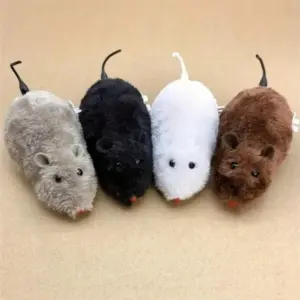 brinquedo de rato de pelúcia para gatos mecânico