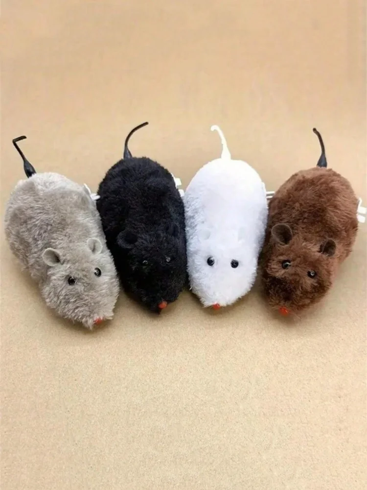 brinquedo de rato de pelúcia para gatos mecânico