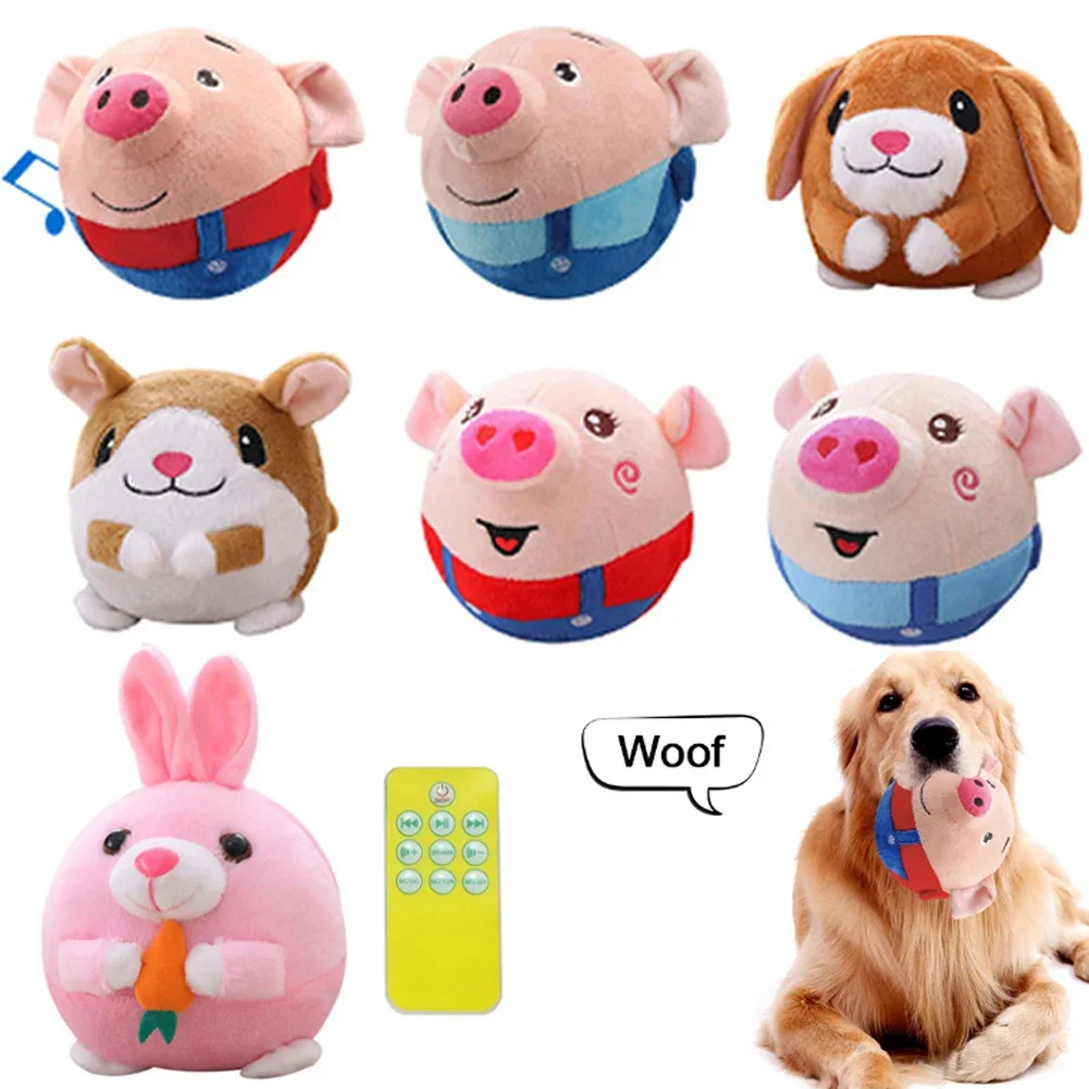 Brinquedo Bola Eletrônica para Cães de Pelúcia Recarregável USB - Imagem 2