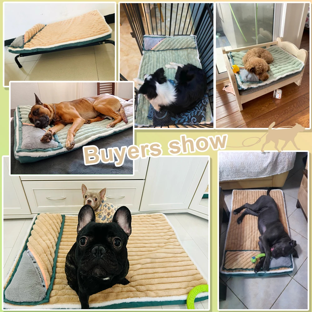 Cama Acolchoada para Cães e Gatos de Poliéster Removível - Image 5