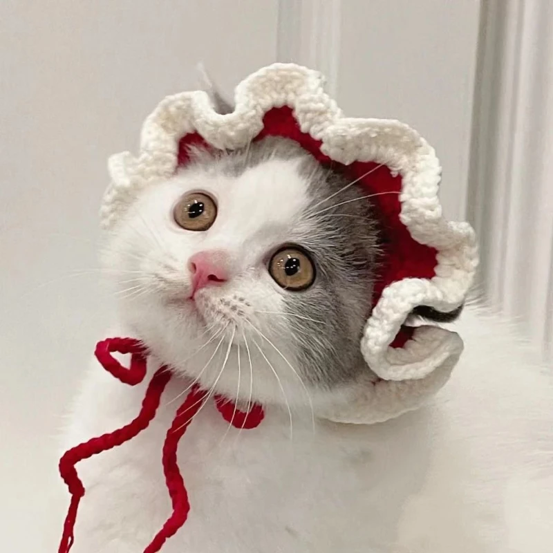 Chapéu para Gatos de Malha Cosplay para Gatos de 2,5 kg a 7,5 kg - Imagem 3